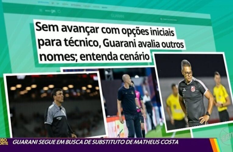 Guarani recalibra estratégia na busca por técnico após série de ‘nãos’ e foca no mercado internacional