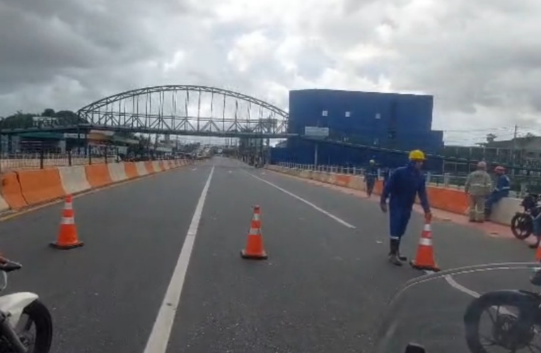 Risco de queda em passarela de obra da COP30 interdita trecho da avenida Júlio César, em Belém